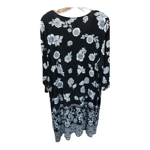 J. Jill Black and White Floral Dress - Picture 2 of 5